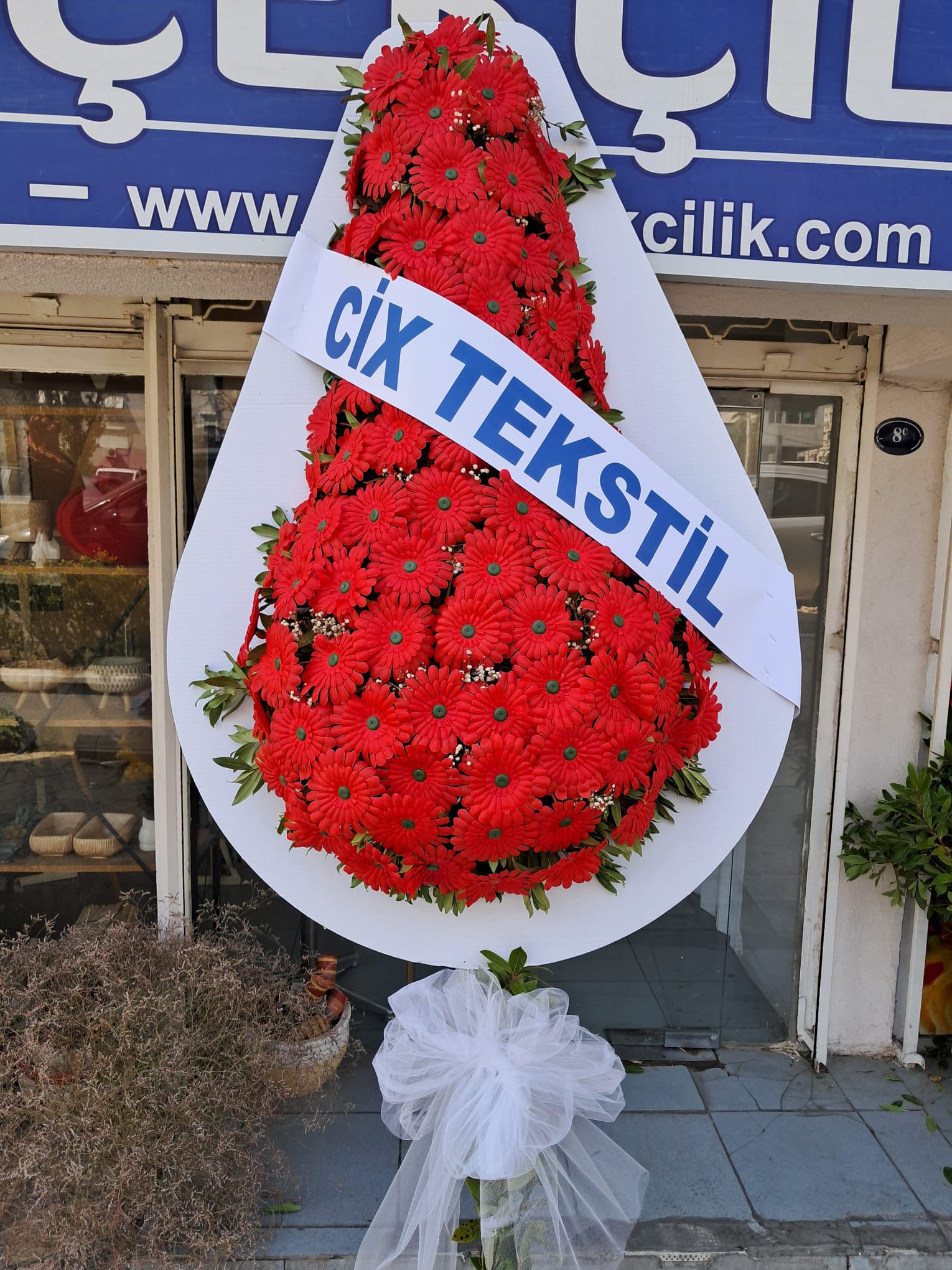 Tek kat Yapay Çelenk